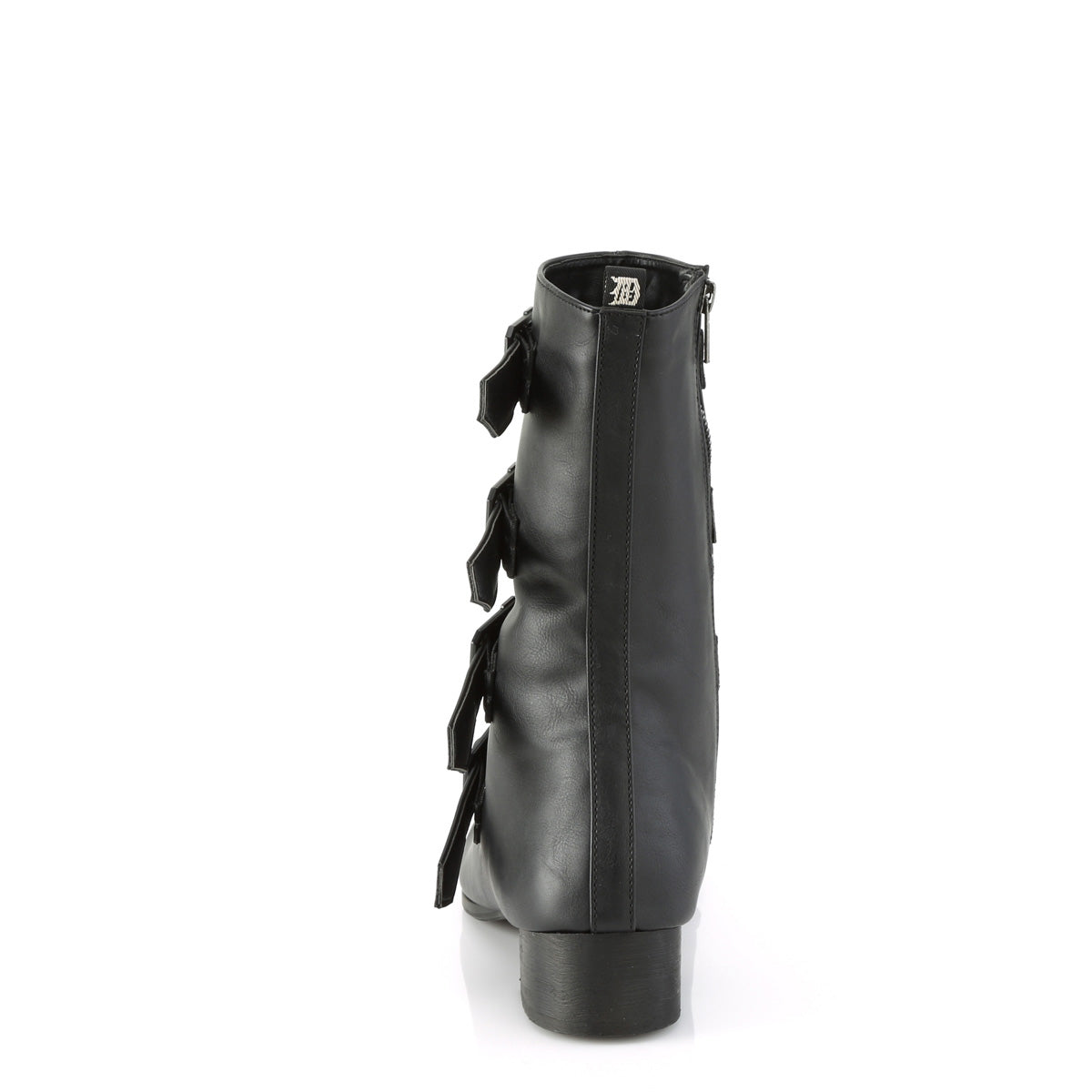 WARLOCK-110-C *1 1/2" Block Heel Pointed Toe Mid-Calf Boot, Side Zip
