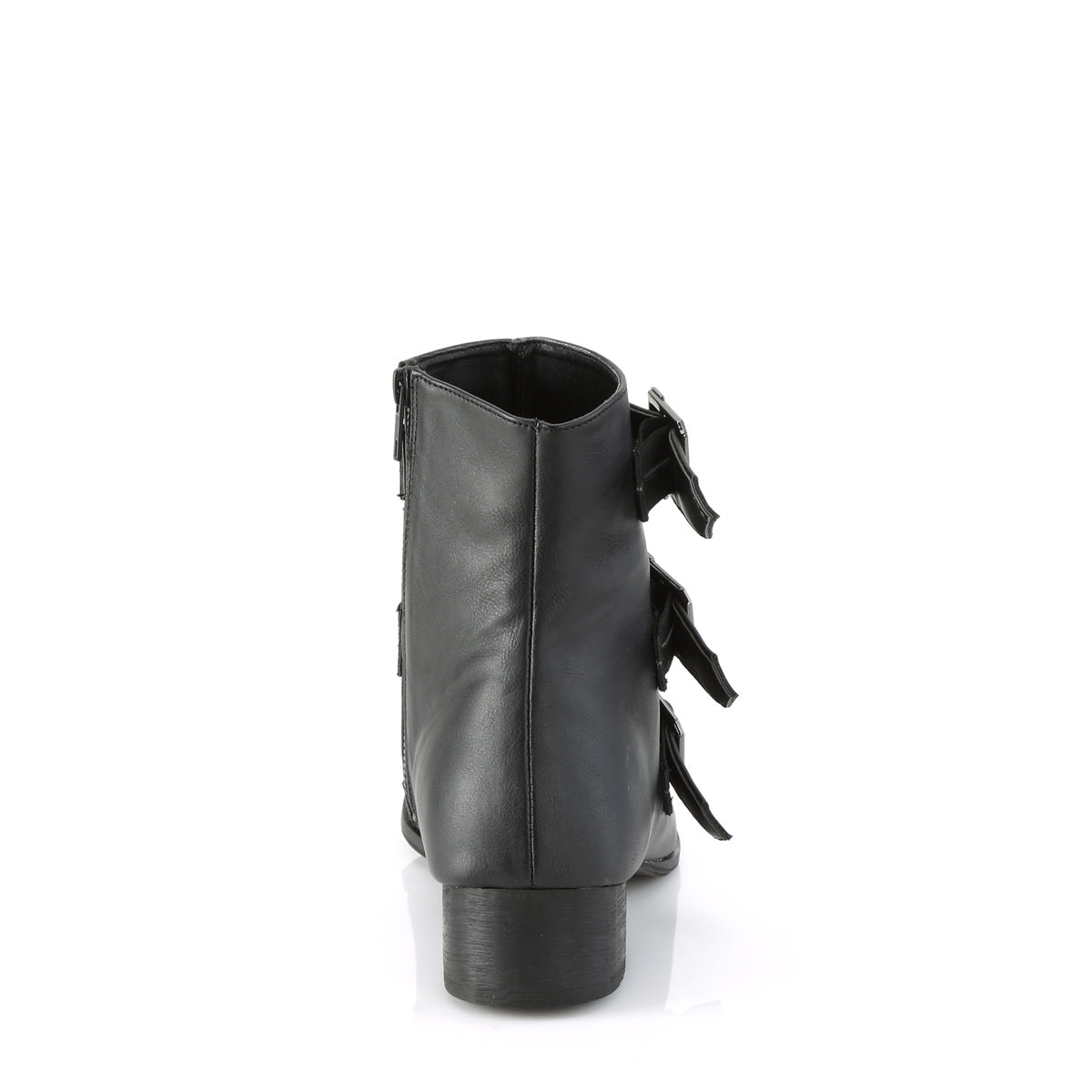 WARLOCK-50-C 1 1/2" Block Heel Pointed Toe Ankle Boot, Side Zip