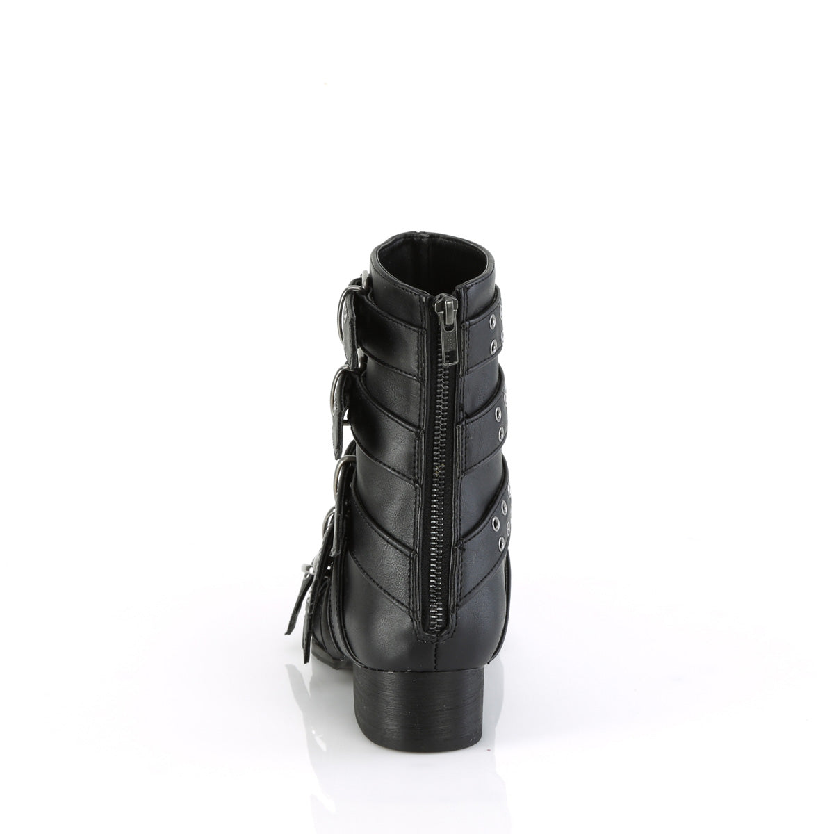 WARLOCK-70 *1 1/2" Block Heel Pointed Toe Calf High Boot, Back Zip
