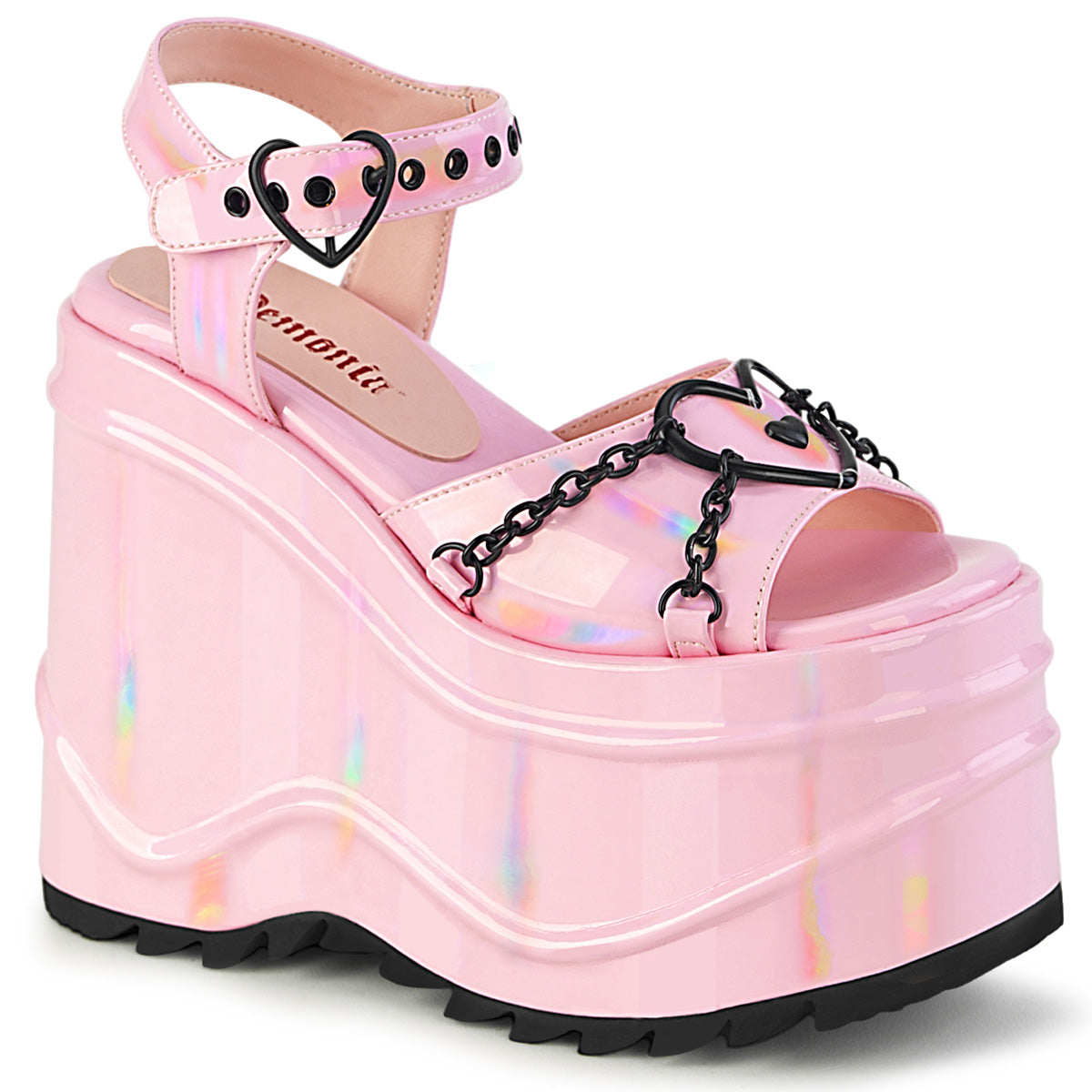 WAVE-09 *6" Wedge PF Ankle Strap Sandal