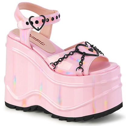 WAVE-09 *6" Wedge PF Ankle Strap Sandal