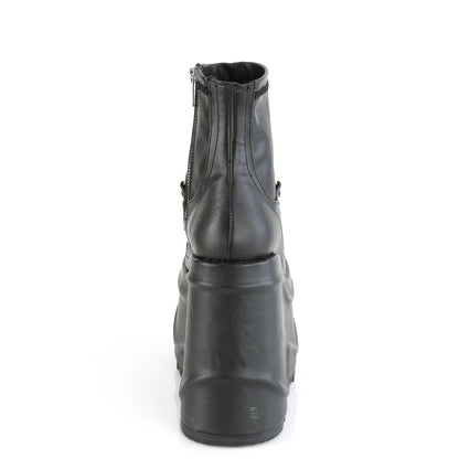 WAVE-110 *6" Wedge PF Stretch Ankle Boot, Inside Zip