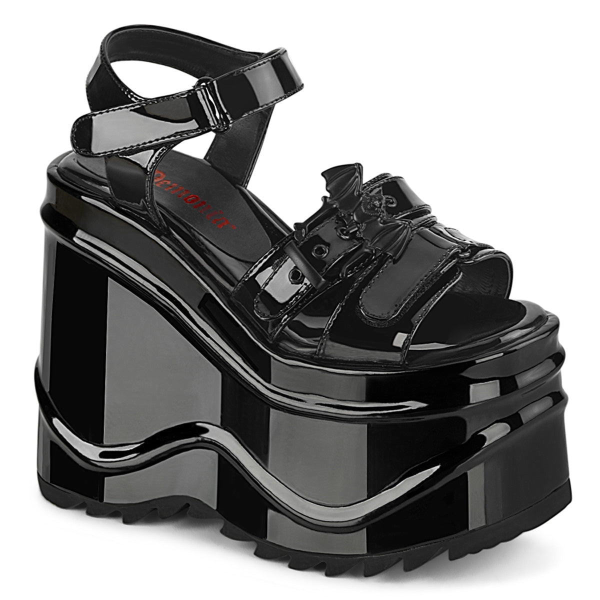 WAVE-13 *6" Wedge PF Hook & Loop Ankle Strap Sandal