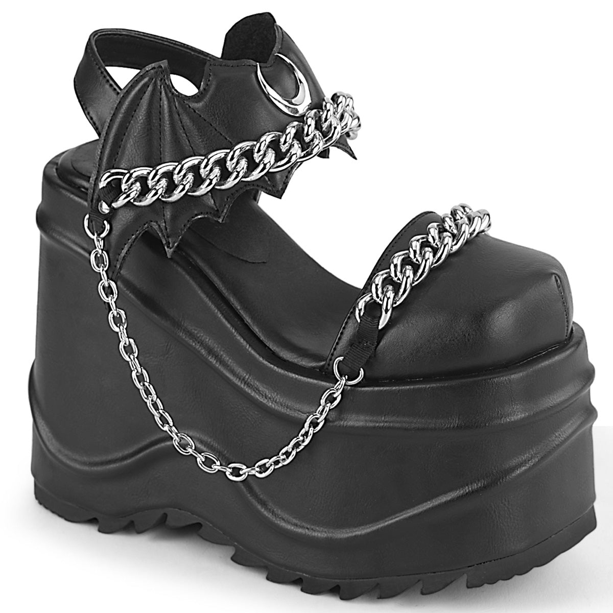 WAVE-20 *6" Wedge PF Close Toe Ankle Strap Sandal
