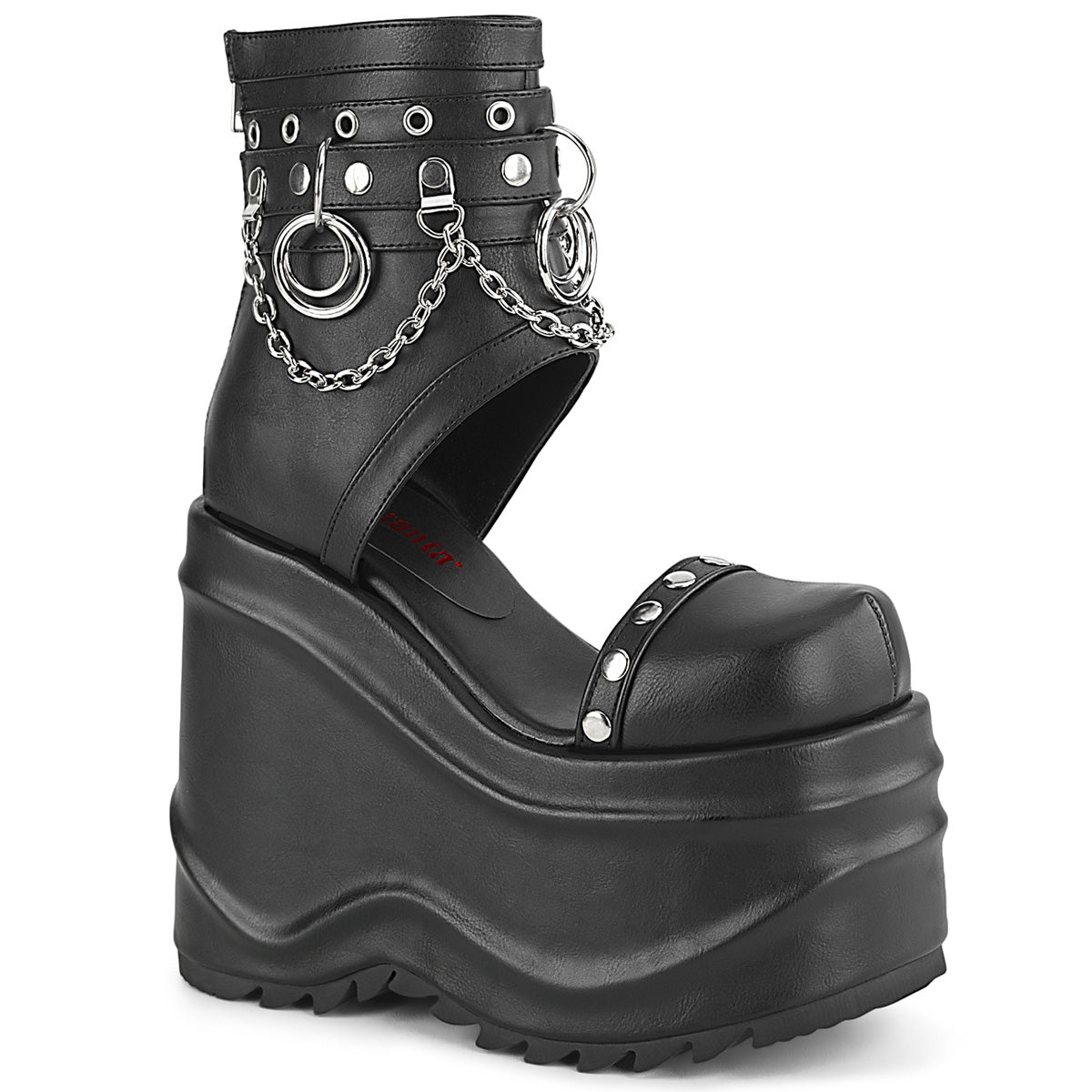 WAVE-22 *6" (152mm) Wedge PF Bootie Sandal, Back Zip
