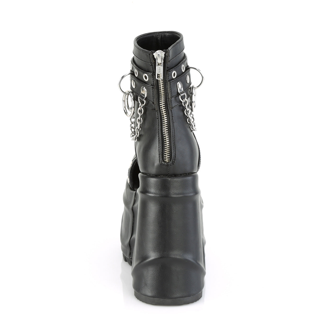 WAVE-22 *6" (152mm) Wedge PF Bootie Sandal, Back Zip