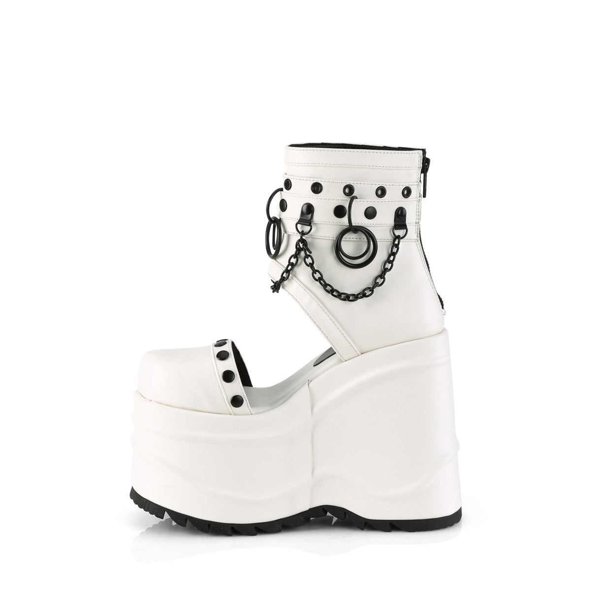 WAVE-22 *6" Wedge PF Bootie Sandal, Back Zip