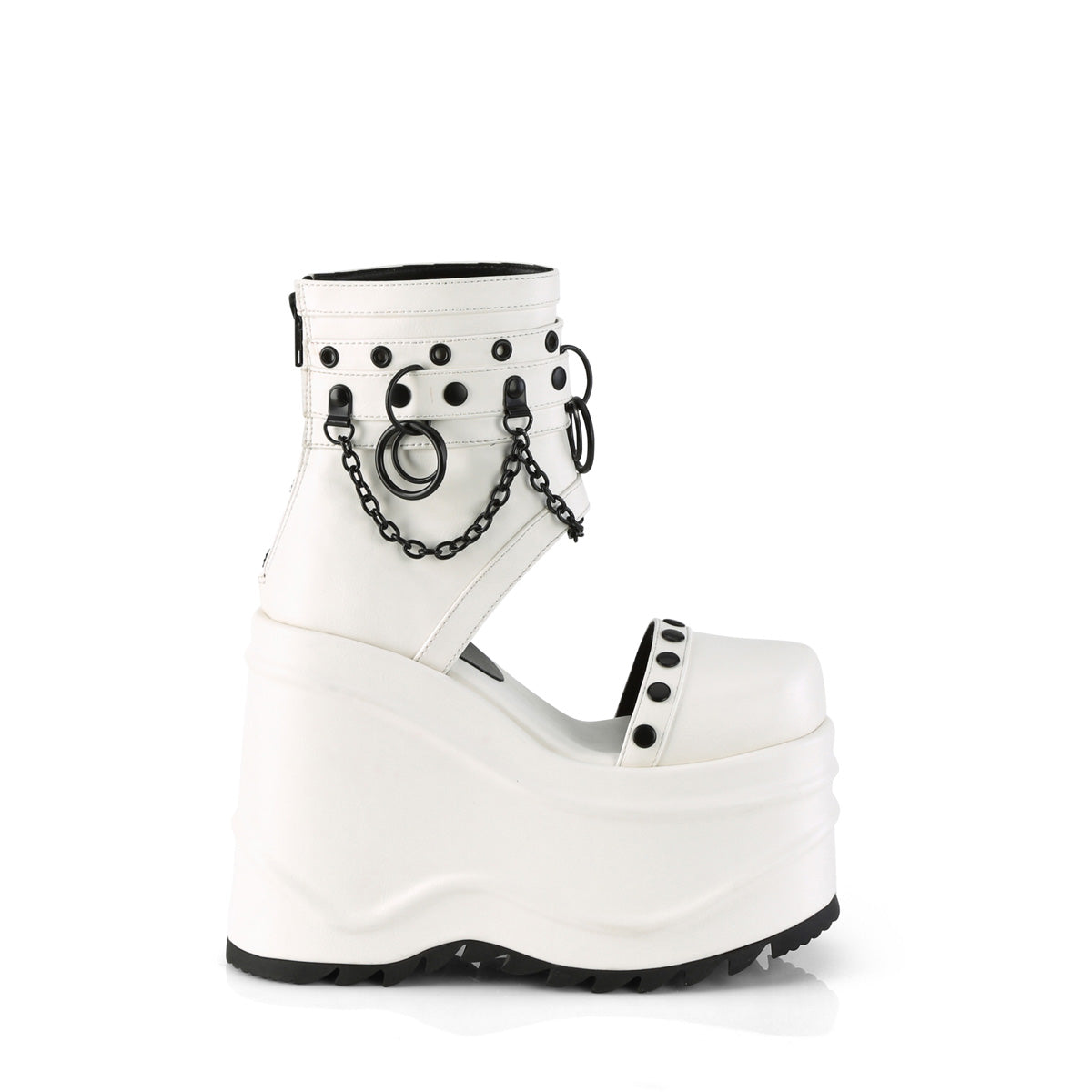 WAVE-22 *6" Wedge PF Bootie Sandal, Back Zip