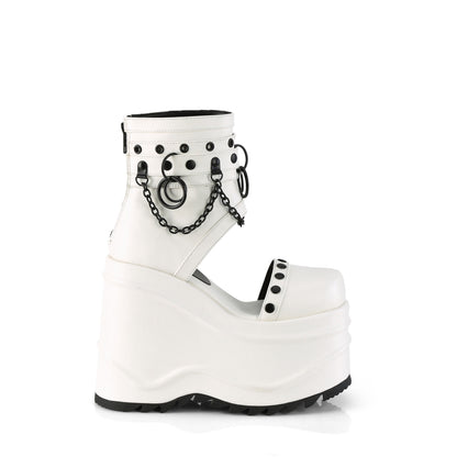 WAVE-22 *6" Wedge PF Bootie Sandal, Back Zip