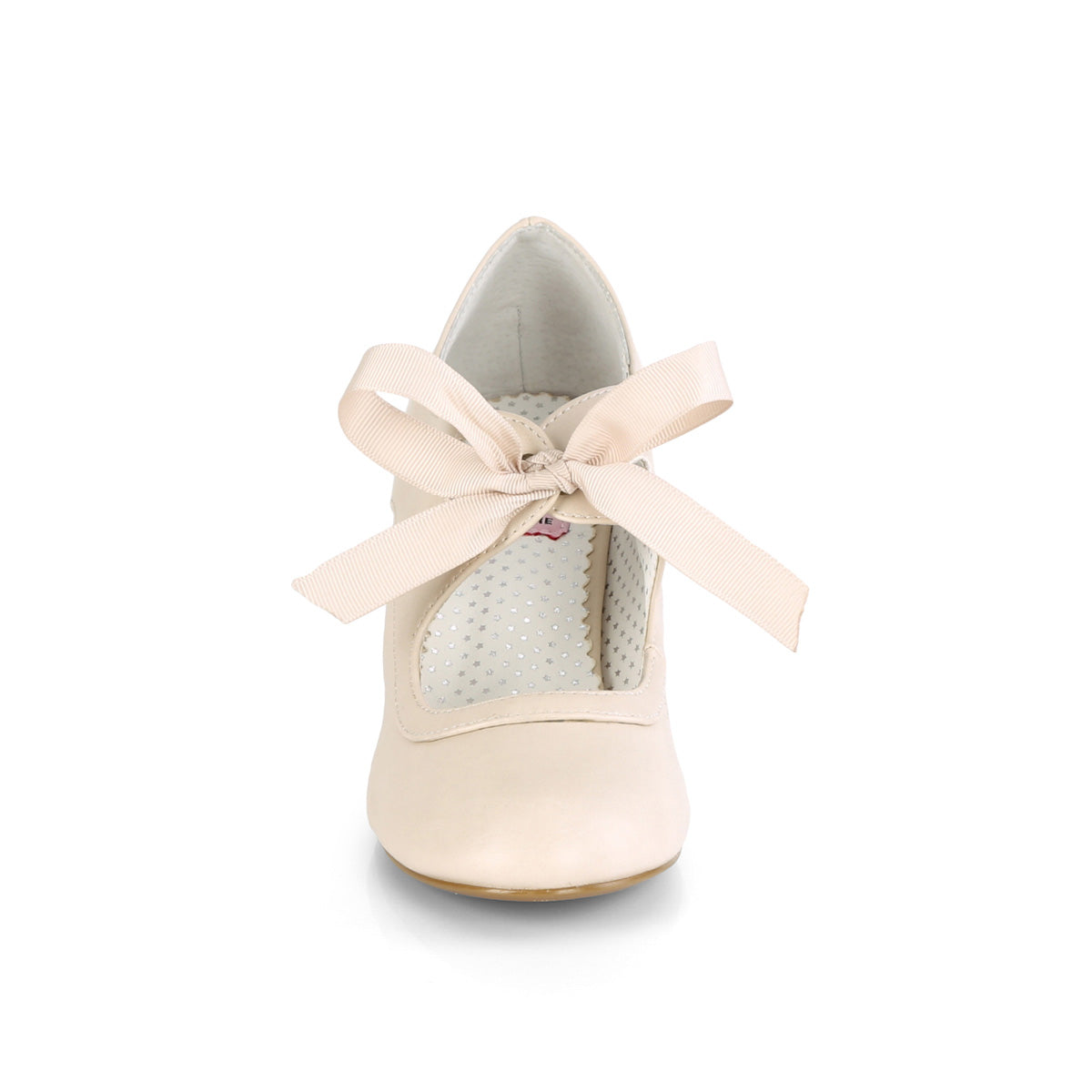 WIGGLE-32 *2 1/2" Cuben Heel Mary Jane Pump w/Ribbon Tie