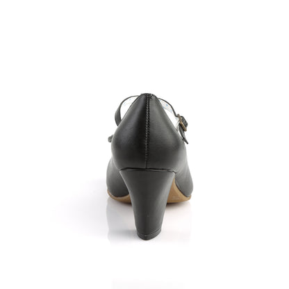 WIGGLE-50 **2 1/2" Cuben Heel T-Strap Pump W/ Bow