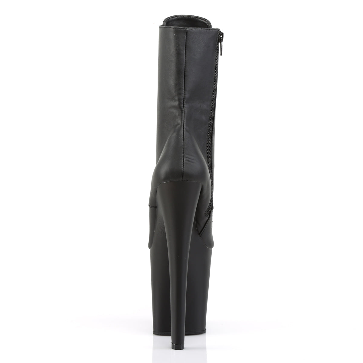 XTREME-1020 *8" Heel, 4" PF Lace-Up Front Ankle Boot, Side Zip