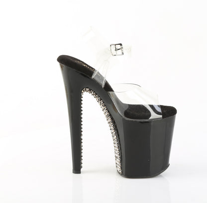 XTREME-808SPRS 8" Heel, 4" PF Ankle Strap Sandal w/ RS