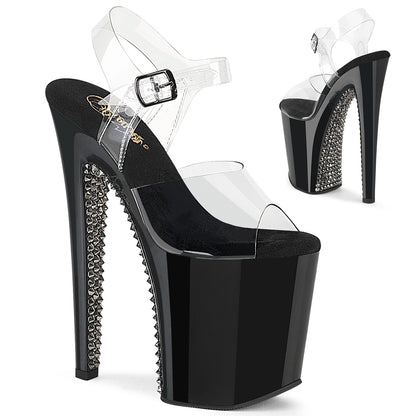 XTREME-808SPRS 8" Heel, 4" PF Ankle Strap Sandal w/ RS