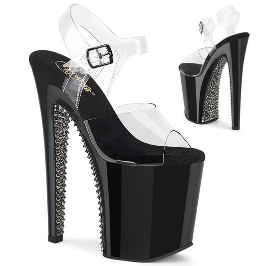 XTREME-808SPRS 8" Heel, 4" PF Ankle Strap Sandal w/ RS