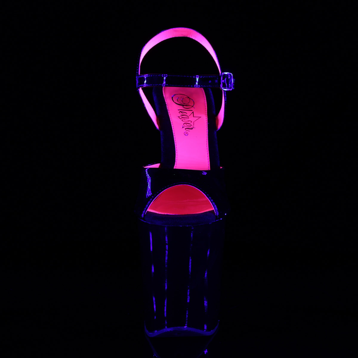 XTREME-809TT 8" Heel, 4" PF Two Tone Ankle Strap Sandal