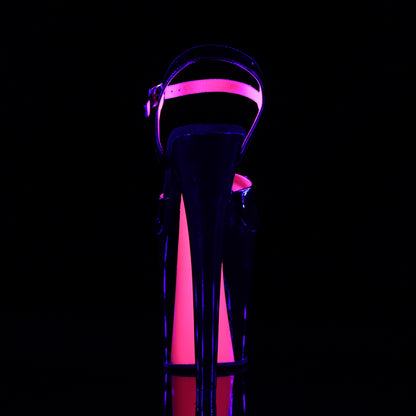 XTREME-809TT 8" Heel, 4" PF Two Tone Ankle Strap Sandal