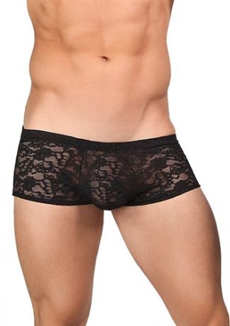 Men's Sexy Stretch Lace Mini Short Underwear