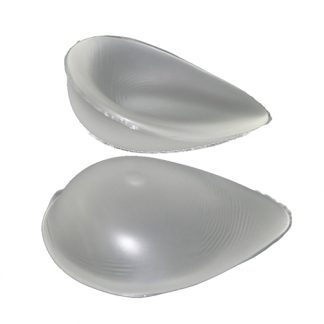 Envy Body Shop Concave Clear Tear Drop Swim Silicone Breast Forms