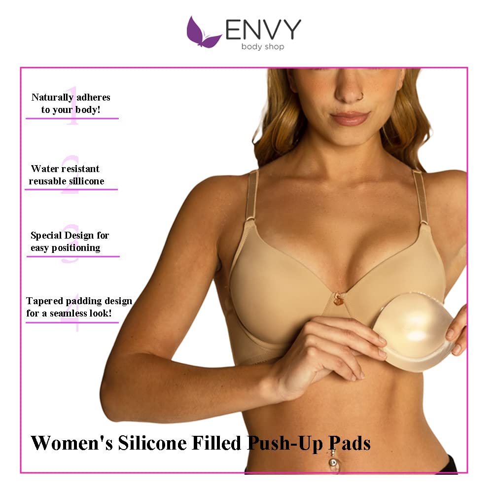 Silicone Cleavage Enhancer Breast Pushup Pad Bra Insert