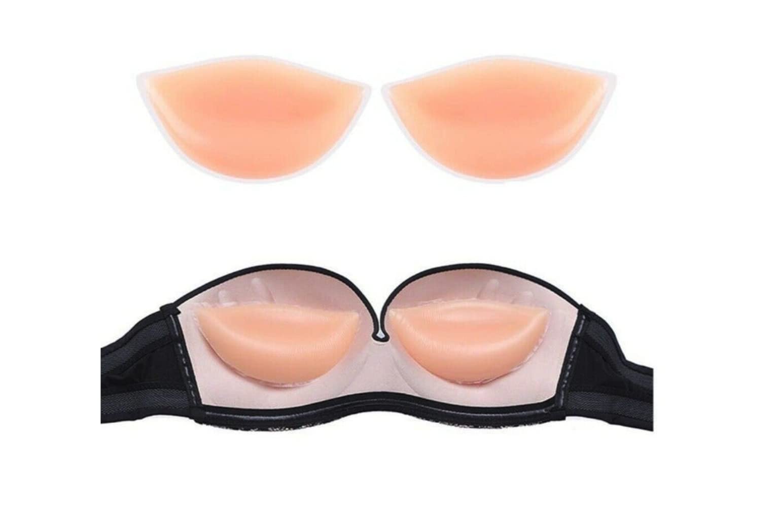 Nude Silicone Push Up Pads, Lingerie