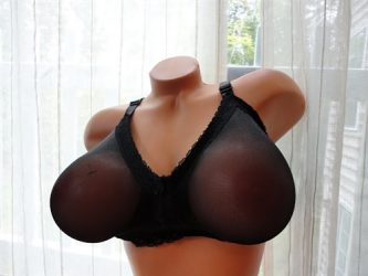 Envy Body Shop Black Lace Bra for Breast Forms