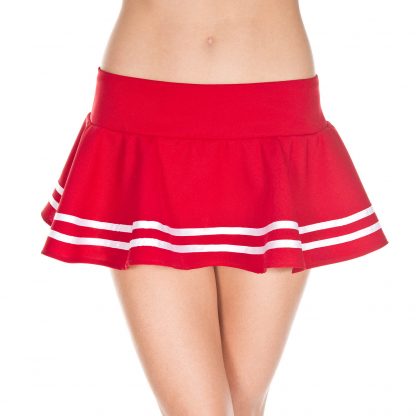 Music Legs Double Striped Wavy Skirt