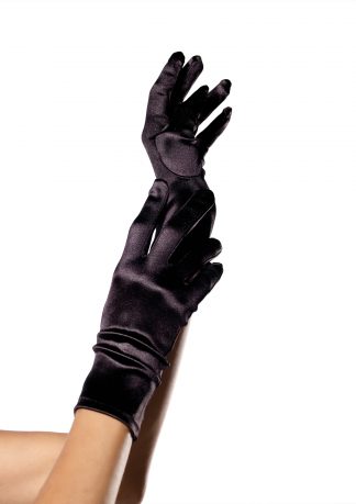 Wrist Length Satin Gloves LA-2B