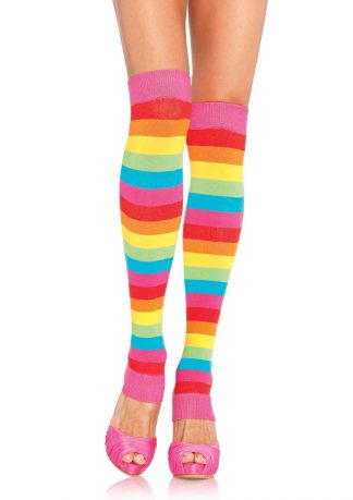 Rainbow leg warmers O/S MULTICOLOR