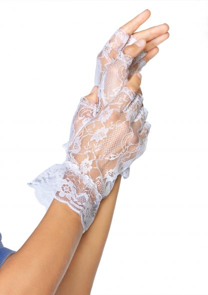 Lace Fingerless Wrist Ruffle Gloves LA-G1205