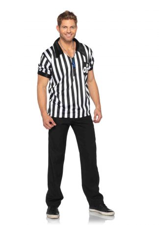 2PC Men's Referee Shirts With Whistle