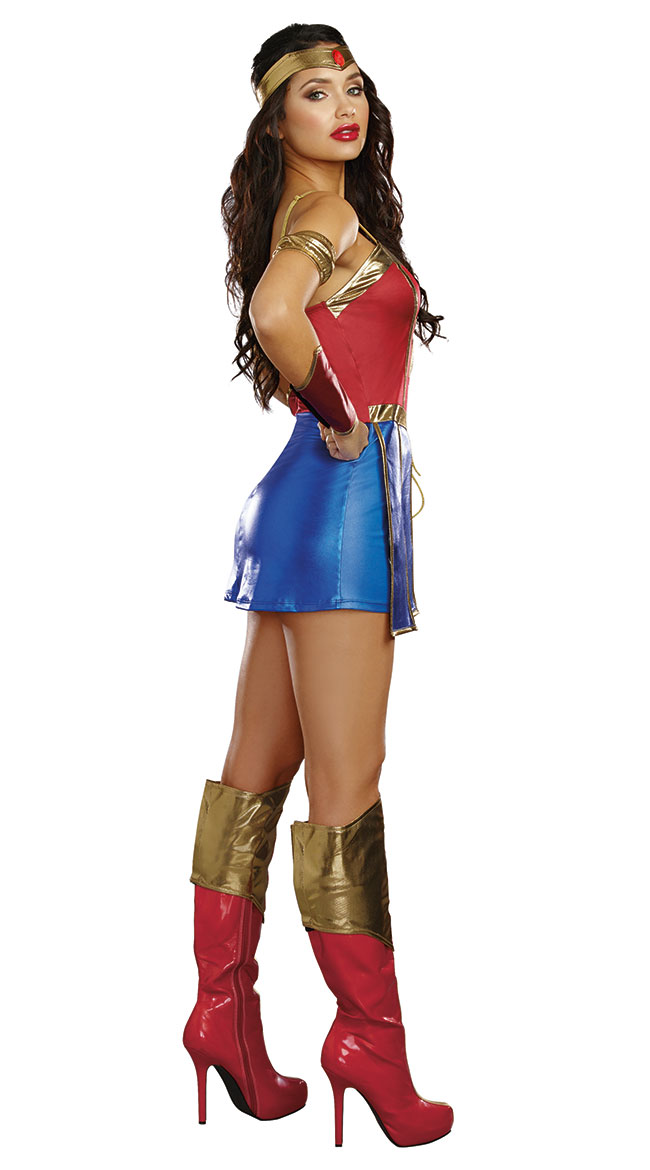Power Of Justice Crime Fighter Super Hero Woman Costume - Envy Body Shop