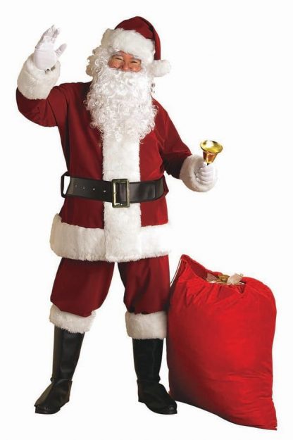 Crimson Regal Adult Santa Suit with Faux Fur RB-23370
