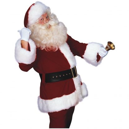 Deluxe Velveteen Adult Santa Suit with Faux Fur Trim RB-2353