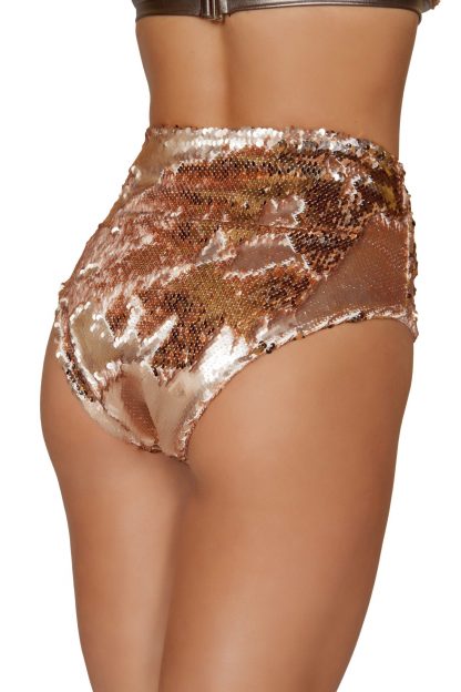1pc Two-Tone High Waisted Sequin Shorts RM-3617