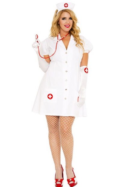 Sexy Nurse on Duty Queens Costume ML-70415Q