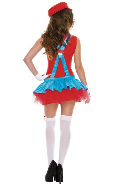 Red Playful Plumber Costume ML-70452