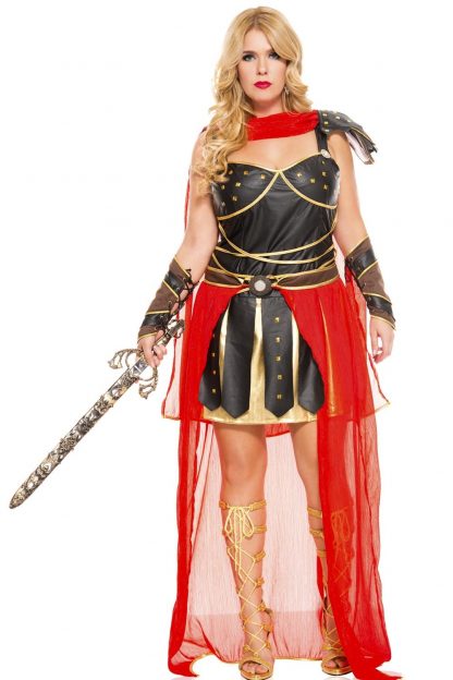 Dark Greek Warrior Queens Costume ML-70538Q