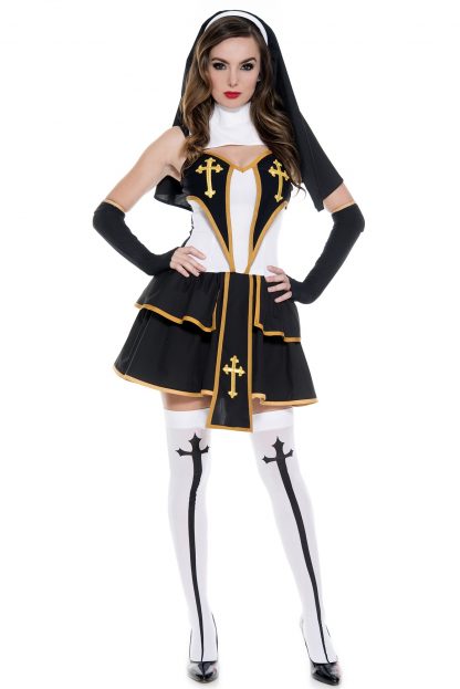 Flirty Nun Costume ML-70627
