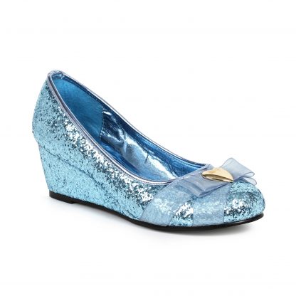 018-PRINCESS Women'S Glitter Princess Shoe With Heart Décor