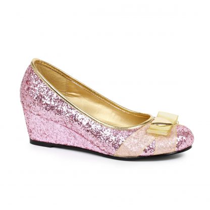 018-PRINCESS Women'S Glitter Princess Shoe With Heart Décor