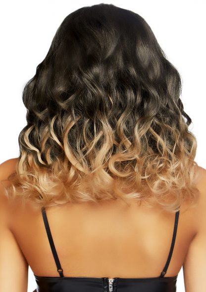 18" Curly Ombre Long Bob Wig