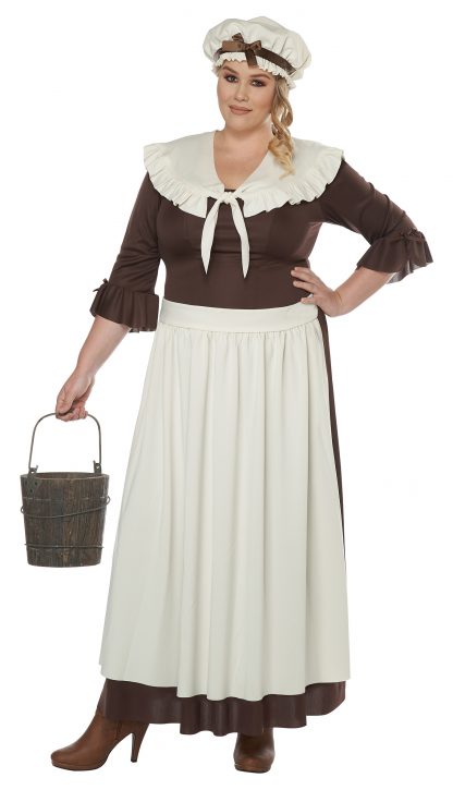 Colonial Village Woman Plus Costume