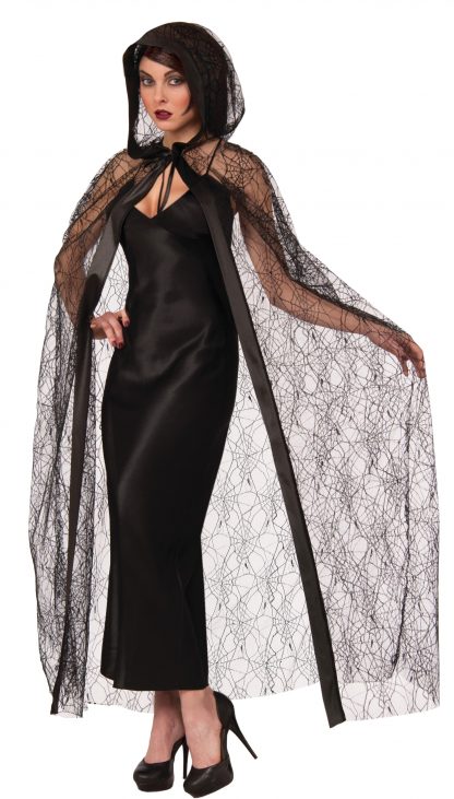 Hooded Spider Web Cape