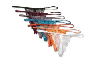 59192 12PC Assorted Lace Open G-String