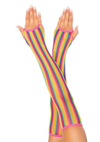 Rainbow Net Arm Warmers