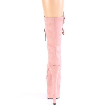 FLAMINGO-1050FS Lace-Up Front Mid Calf Boot with Side Zip