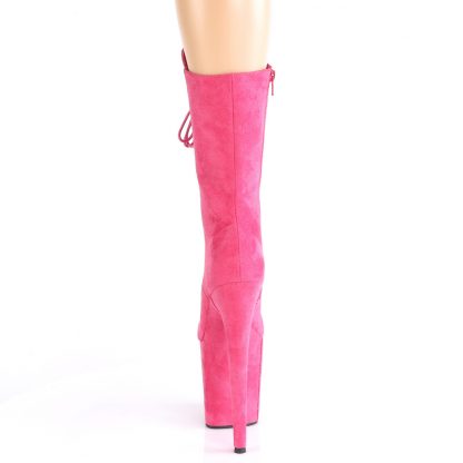 FLAMINGO-1050FS Lace-Up Front Mid Calf Boot with Side Zip
