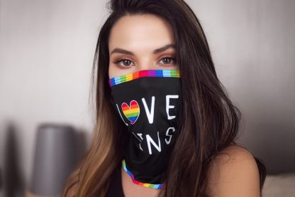 Love Wins Face and Neck Fashion Bandana Mask