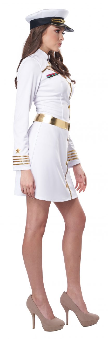 White Navy Captain Adult Costume